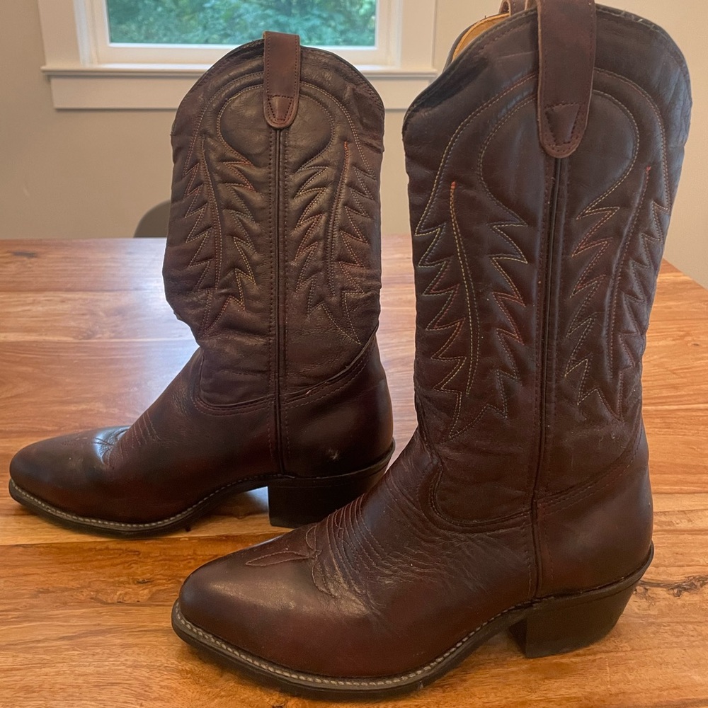 Women’s Leather Cowboy Boots Handmade USA